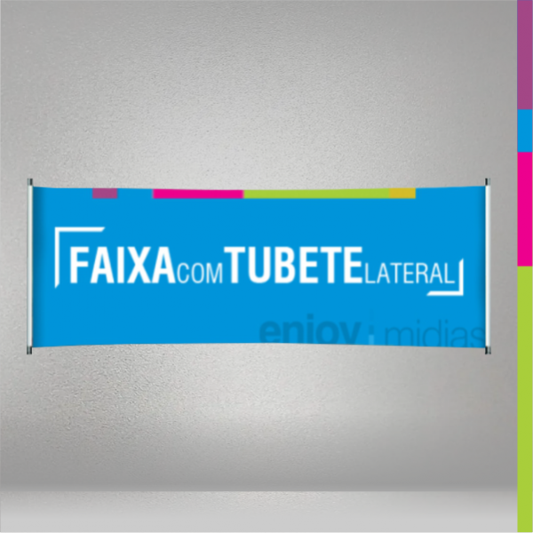 Faixa Tubete Lateral Lona G Ou Brilho Ou Fosco