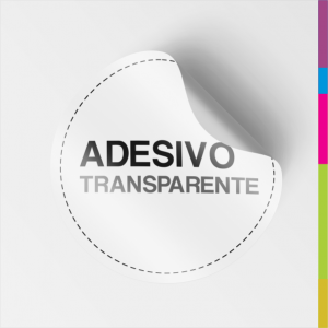 Adesivo Transparente ⠸ Vinil Transparente  ⠸ 4/0 ⠸ Brilho ou Fosco ⠸ Corte Reto ou Corte Especial 