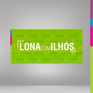 Lona Front ⠸ 440g  ⠸ 4/0 ⠸ Brilho ou Fosco ⠸ Sem acabamento ou Ilhós 